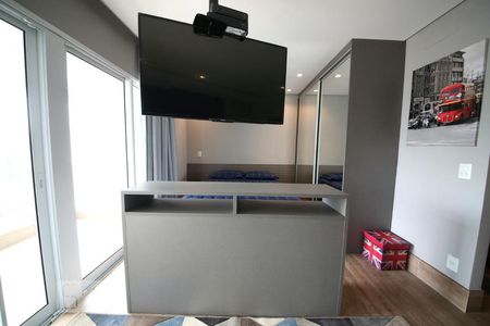 Quarto - Sala  de apartamento à venda com 1 quarto, 47m² em Campo Belo, São Paulo