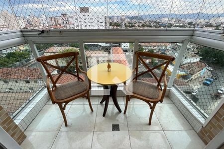 Varanda da Sala de apartamento para alugar com 2 quartos, 67m² em Estuário, Santos