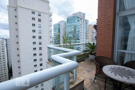 Varanda de apartamento à venda com 4 quartos, 195m² em Indianópolis, São Paulo