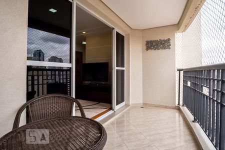 Varanda da Sala de apartamento à venda com 4 quartos, 150m² em Vila Regente Feijó, São Paulo