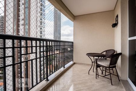 Varanda da Sala de apartamento à venda com 4 quartos, 150m² em Vila Regente Feijó, São Paulo