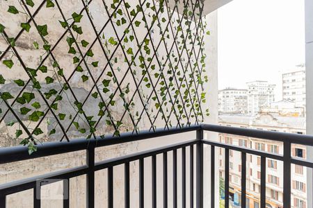 Varanda - Vista de apartamento à venda com 1 quarto, 41m² em República, São Paulo