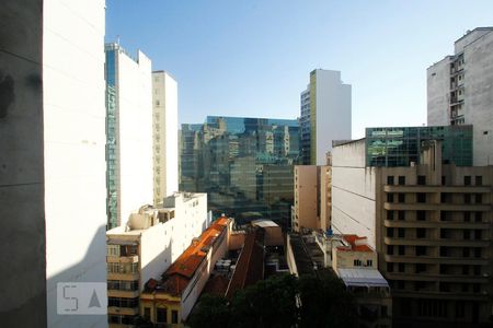 Vista da Sala de kitnet/studio à venda com 1 quarto, 35m² em Centro, Rio de Janeiro
