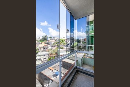 Varanda do Quarto 1 de apartamento para alugar com 2 quartos, 47m² em Vila Guaraciaba, Santo André