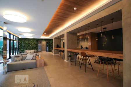 Studio para alugar com 26m², 1 quarto e sem vagaHall social/Espaço Gourmet