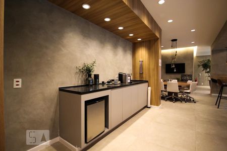 Studio para alugar com 26m², 1 quarto e sem vagaHall social/Espaço Gourmet