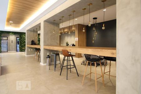 Studio para alugar com 26m², 1 quarto e sem vagaHall social/Espaço Gourmet