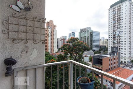 Varanda da Sala de apartamento à venda com 2 quartos, 55m² em Vila Olímpia, São Paulo