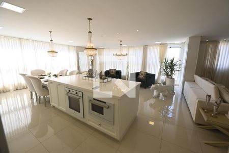 Sala - cozinha americana de apartamento para alugar com 2 quartos, 140m² em Setor Oeste, Goiânia