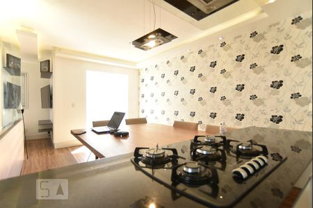 Apartamento à venda com 63m², 2 quartos e 1 vagaCozinha americana d Sala