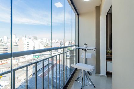 Varanda de kitnet/studio à venda com 1 quarto, 26m² em Centro, São Paulo