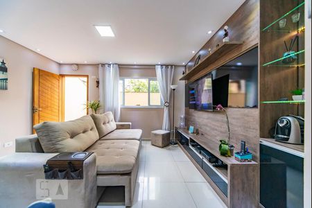 Sala de casa de condomínio para alugar com 3 quartos, 110m² em Vila Curuçá, Santo André