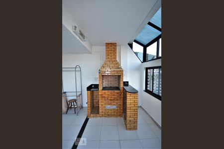 Varanda com churrasqueira de apartamento à venda com 1 quarto, 100m² em Laranjeiras, Rio de Janeiro