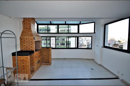 Varanda com churrasqueira de apartamento à venda com 1 quarto, 100m² em Laranjeiras, Rio de Janeiro