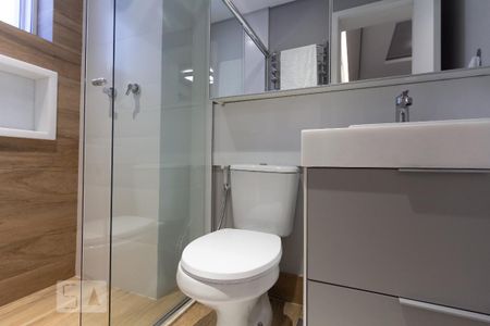 Banheiro da Suite de apartamento para alugar com 1 quarto, 49m² em Jardim Paulistano, São Paulo