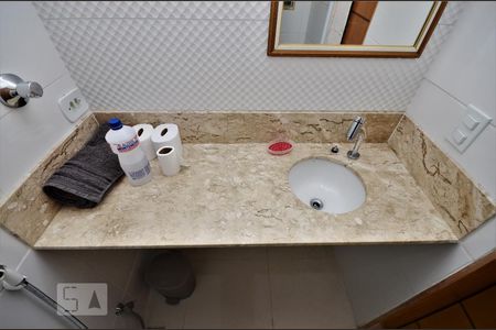 Banheiro - Pia de apartamento à venda com 1 quarto, 18m² em Botafogo, Rio de Janeiro
