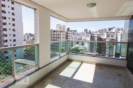 Varanda da Sala de apartamento para alugar com 3 quartos, 120m² em Carmo, Belo Horizonte