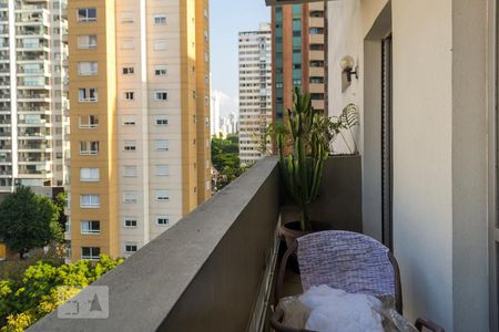 Varanda da Sala de apartamento à venda com 3 quartos, 99m² em Indianópolis, São Paulo