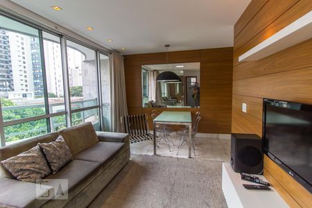 Sala de apartamento para alugar com 1 quarto, 51m² em Santo Agostinho, Belo Horizonte