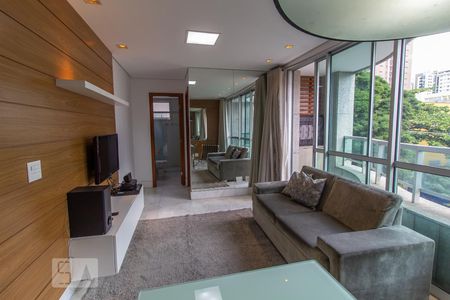 Sala de apartamento para alugar com 1 quarto, 50m² em Santo Agostinho, Belo Horizonte