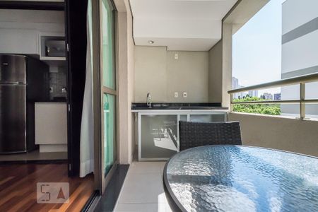Varanda de apartamento à venda com 1 quarto, 50m² em Brooklin, São Paulo