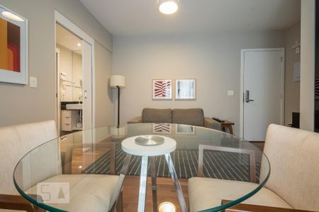 Sala de apartamento à venda com 1 quarto, 50m² em Brooklin, São Paulo