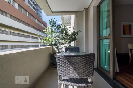 Varanda de apartamento à venda com 1 quarto, 50m² em Brooklin, São Paulo
