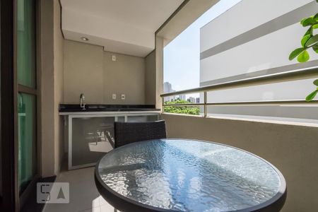 Varanda de apartamento à venda com 1 quarto, 50m² em Brooklin, São Paulo