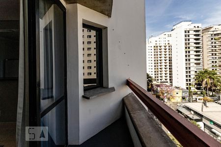Varanda da Sala de apartamento para alugar com 1 quarto, 70m² em Moema, São Paulo