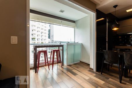 Sacada de apartamento à venda com 1 quarto, 69m² em Brooklin Paulista, São Paulo