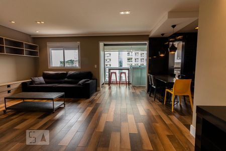 Sala de apartamento à venda com 1 quarto, 69m² em Brooklin Paulista, São Paulo
