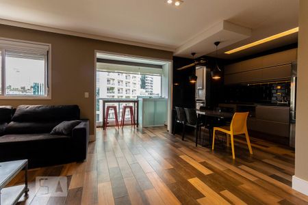 Sala de apartamento à venda com 1 quarto, 69m² em Brooklin Paulista, São Paulo