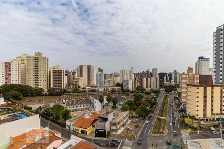 Vista da sacada de apartamento à venda com 1 quarto, 57m² em Centro, Campinas