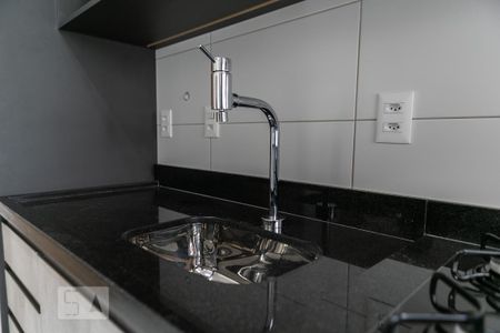 Cozinha de apartamento para alugar com 1 quarto, 53m² em Embaré, Santos