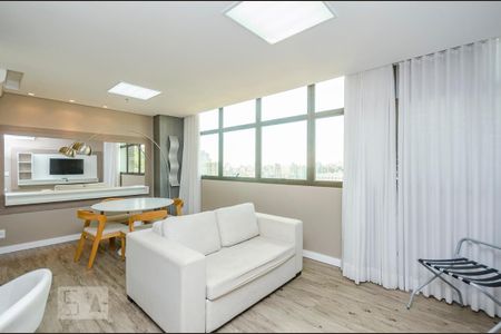Apartamento para alugar com 52m², 1 quarto e 2 vagasSala