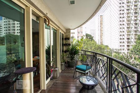 Varanda da Sala de apartamento à venda com 1 quarto, 138m² em Indianópolis, São Paulo