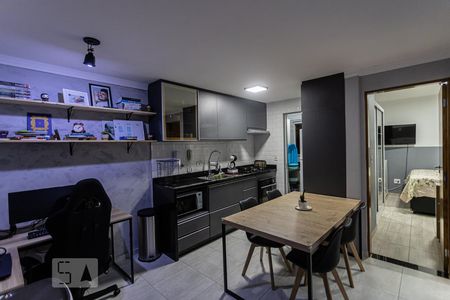 Sala, Cozinha e HomeOffice de apartamento à venda com 1 quarto, 35m² em Vila Centenário, São Paulo