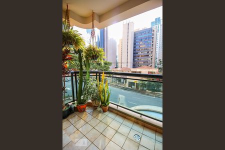 Varanda da Sala de apartamento à venda com 1 quarto, 45m² em Brooklin Paulista, São Paulo
