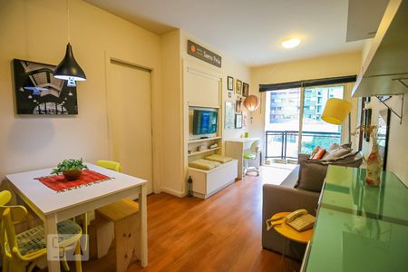 Sala de apartamento à venda com 1 quarto, 45m² em Brooklin Paulista, São Paulo