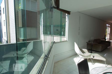 Varanda da Sala de apartamento à venda com 4 quartos, 389m² em Grajaú, Belo Horizonte