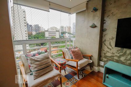 Varanda da Sala de apartamento à venda com 2 quartos, 79m² em Vila Mariana, São Paulo
