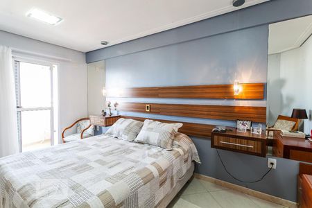 Suíte de apartamento à venda com 3 quartos, 89m² em Vila Valparaíso, Santo André