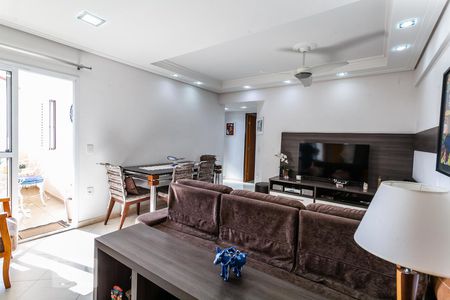 Sala de apartamento à venda com 3 quartos, 89m² em Vila Valparaíso, Santo André