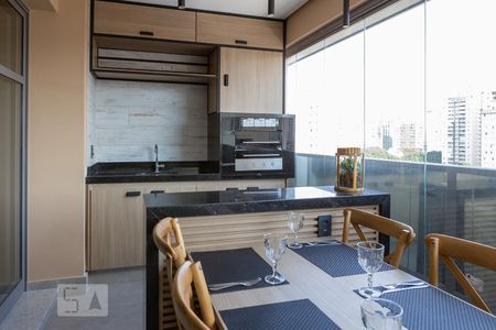 Varanda Gourmet de apartamento à venda com 1 quarto, 50m² em Barra Funda, São Paulo