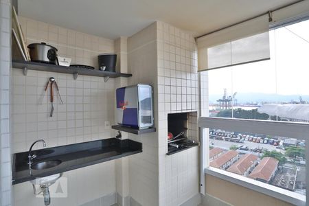 Varanda da Sala de apartamento para alugar com 2 quartos, 94m² em Ponta da Praia, Santos