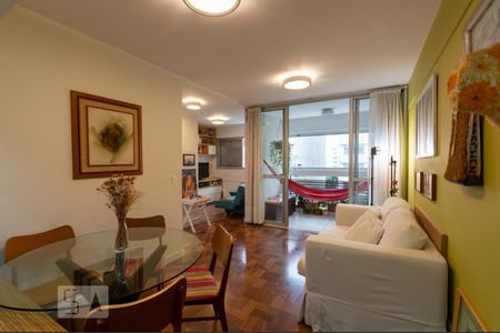 Sala de apartamento para alugar com 1 quarto, 68m² em Brooklin Novo, São Paulo