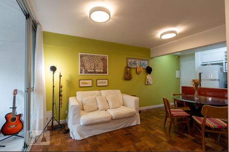 Detalhe Sala de apartamento para alugar com 1 quarto, 68m² em Brooklin Novo, São Paulo