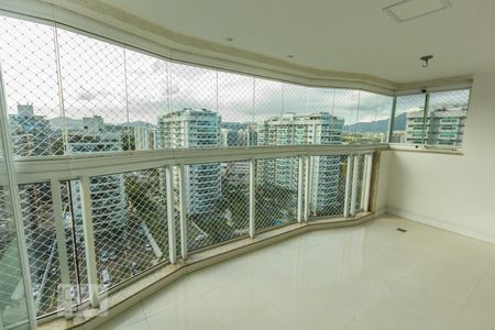 Varanda da Sala de apartamento para alugar com 3 quartos, 95m² em Barra da Tijuca, Rio de Janeiro