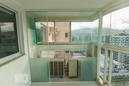 Varanda da Sala de apartamento para alugar com 3 quartos, 95m² em Barra da Tijuca, Rio de Janeiro