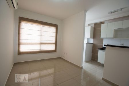 Sala de apartamento para alugar com 1 quarto, 37m² em Residencial Flórida, Ribeirão Preto